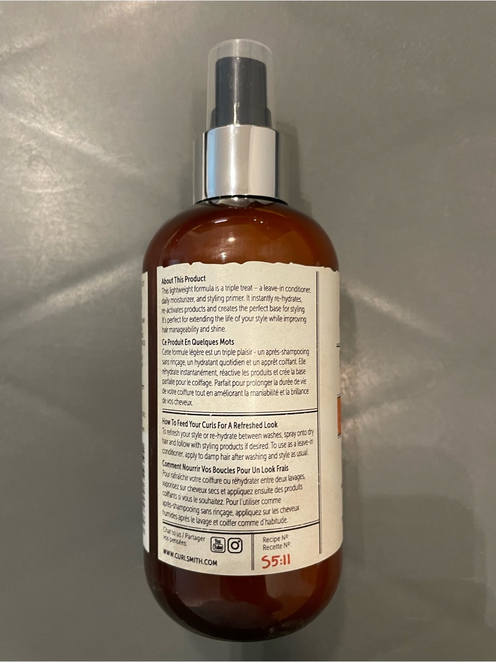 Curlsmith Moisture Memory Reactivator 8 fl oz New - Picture 3 of 4